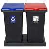 Kosz FLAP BIN 75L czarny / pokrywa niebieska PAPIER